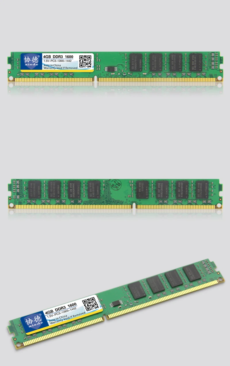 Xiede DDR3 1600/PC3 12800 2 ГБ 4 ГБ 8 ГБ 16 ГБ оперативной памяти для настольных ПК совместимая оперативная память s 1333 МГц/1066 МГц PC3-12800 10600