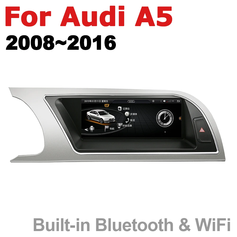 Best Car Radio 2 din GPS Android Navigation For Audi A5 8T 8F 2008~2016 MMI AUX Stereo multimedia touch screen original style 5