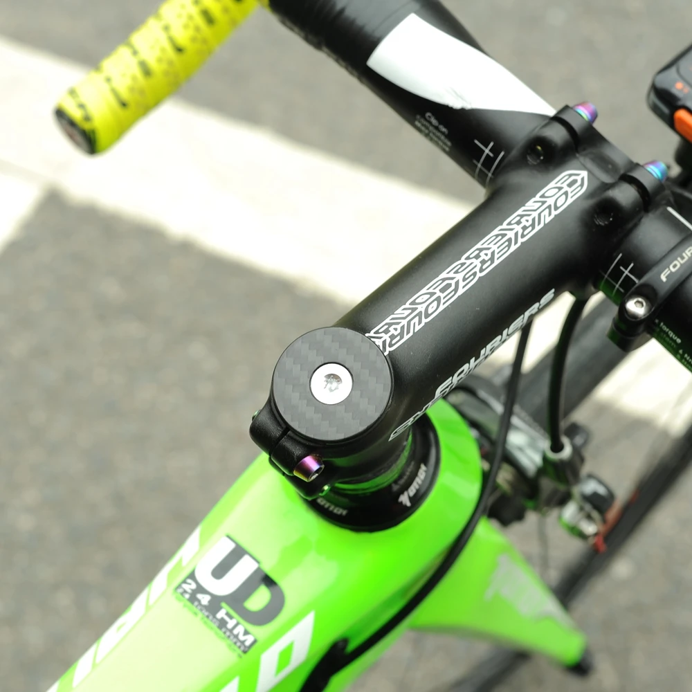 MCELO Bike Superlight 6g углеродистая велосипедная верхняя крышка с винтом для 28 6 мм 1 1/8