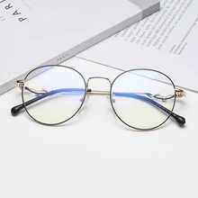 Модные круглые ретро очки с оправой, оригинальные, шелковые, новые, плоские, зеркальные, изысканные, металлические, художественные, декоративные очки