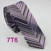 YIBEI coahella галстуки черный сиреневый галстук серебряные маленькие точки черный серый сиреневый полосатый мужской галстук из микрофибры 6 см Gravata Masculina