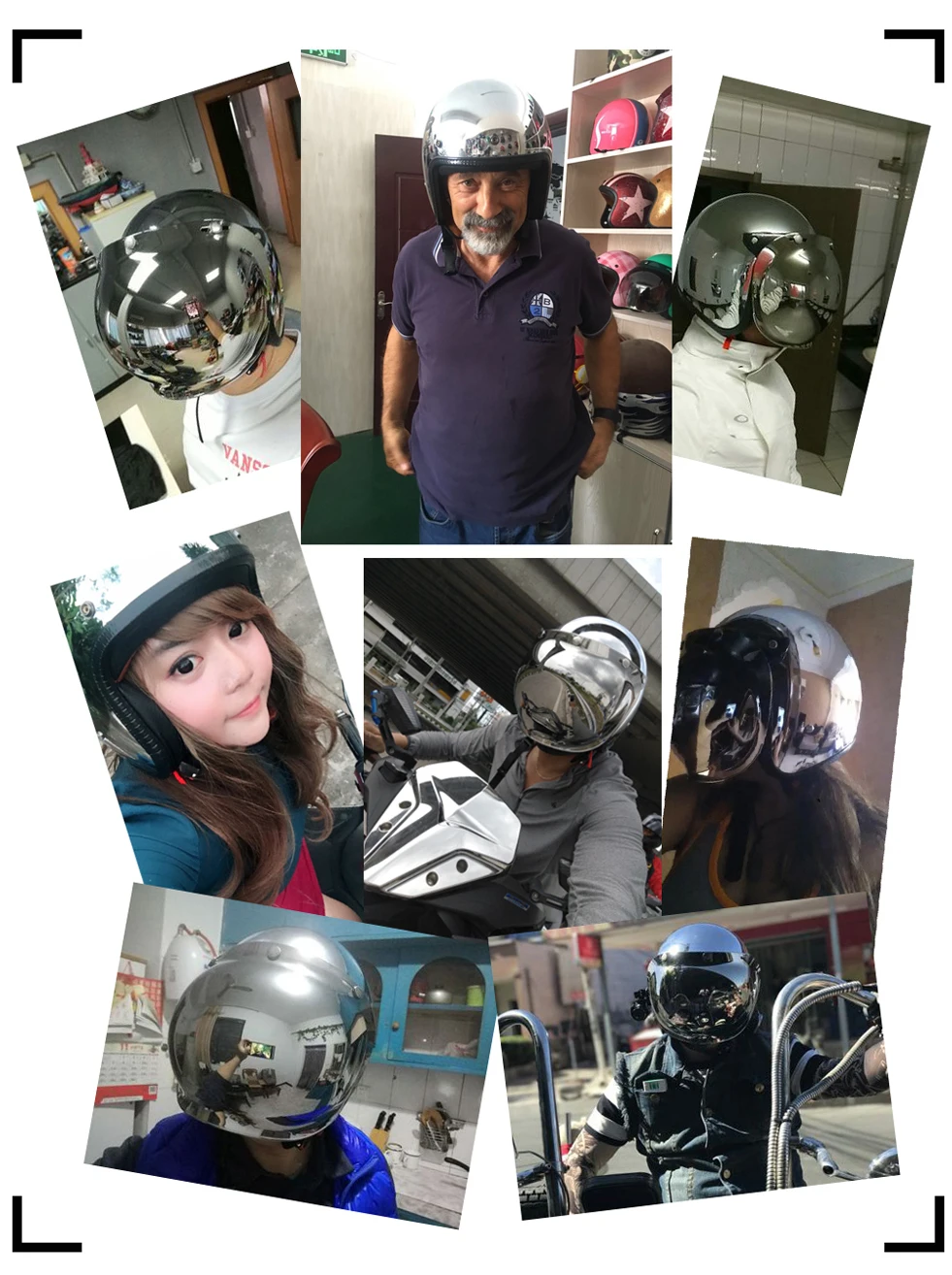Винтажный зеркальный мотоциклетный шлем для Кафе racer jet capacetes de moto ciclista серебристая, хромированная vespa cascos para moto