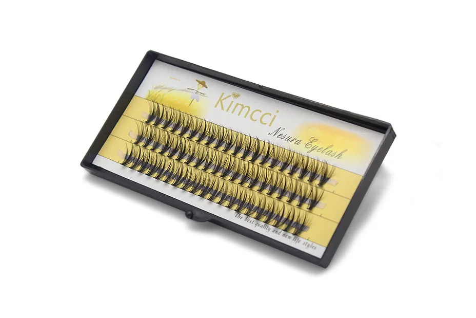 Kimcci 60 пряди, норковые ресницы для наращивания, натуральные, 3D, русский объем, искусственные ресницы, индивидуальные, 20D, Кластерные ресницы, макияж, Cilios