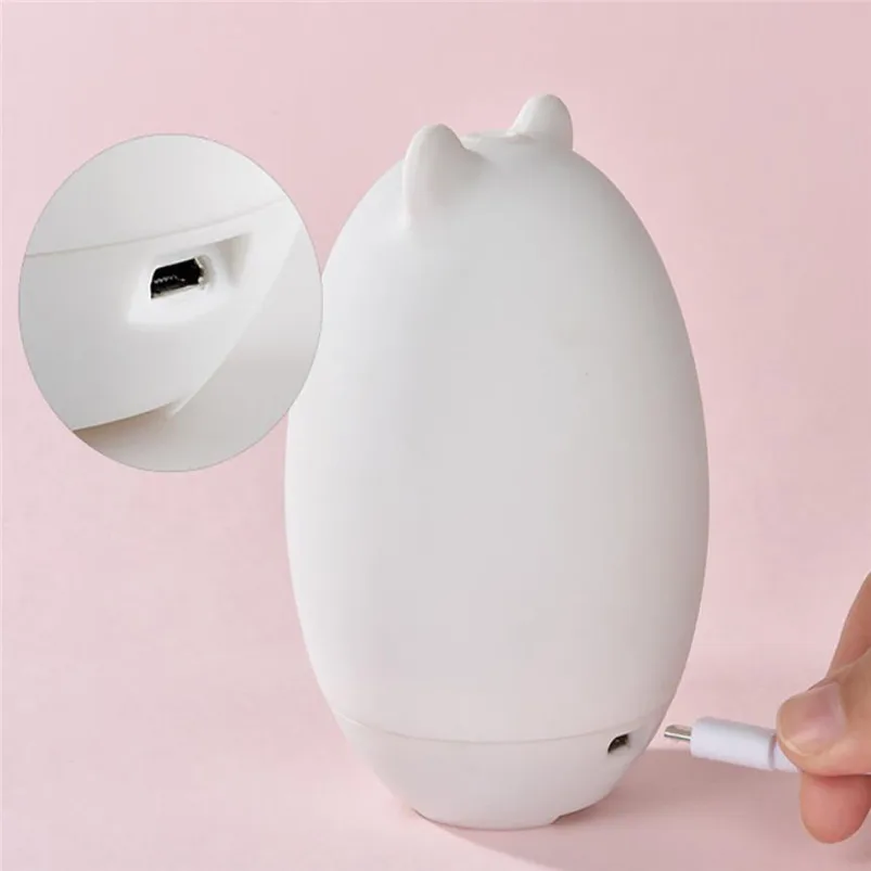 Creative Led Lamp Cool Mist Air Diffuser Humidifier LED Night Light Bedroom Office Home Decor Bedside Lamp Lamparas 40JY3001