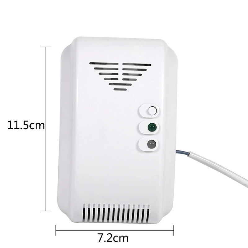 DC12V Security LPG Natural Gas Leak Sensor Detector For Home Kitchen 10