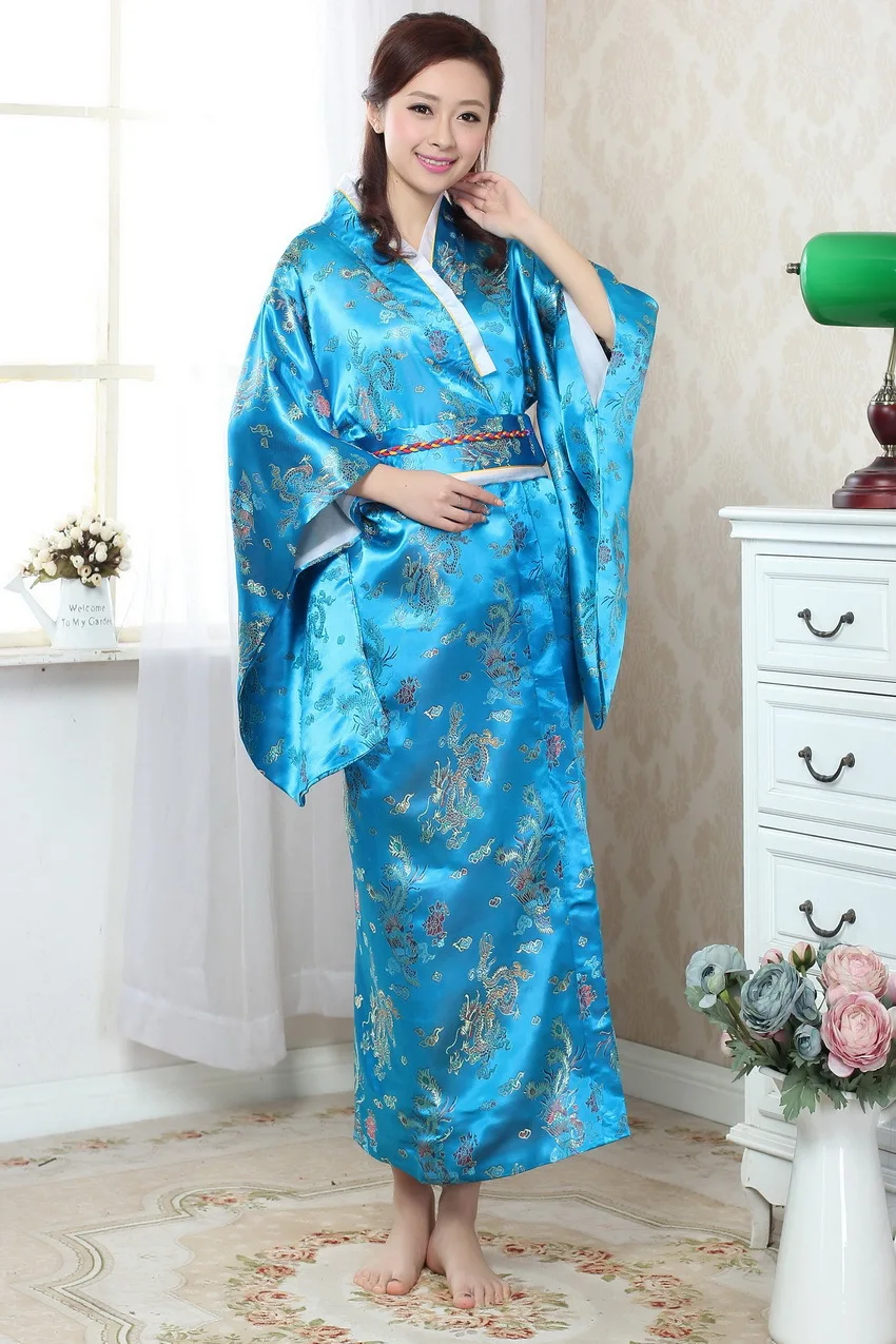 Японские кимоно платье Для женщин юката платье Винтаж шелк японский традиционный костюм женский кимоно Для женщин japonais кимоно 18