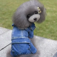 Newest font b Pet b font Dog Jeans font b clothes b font Princess Puppy dog