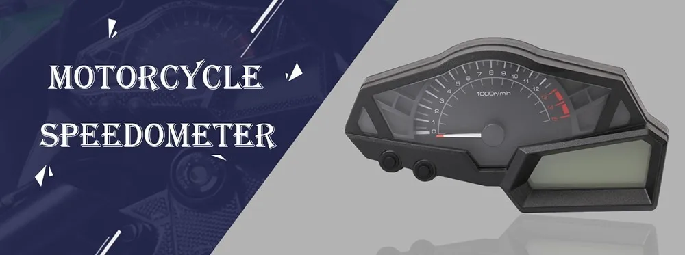 Универсальный Мотоцикл ЖК-дисплей цифровой спидометр одометр Подсветка мотоцикл для 2,4 цилиндры 1300r/мин