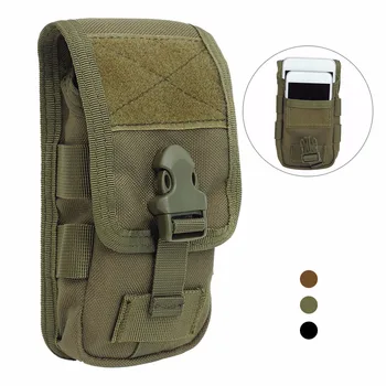 

Tactical Double-layer Phone Pouch Bag Molle Mobile Phone Pouch Money Tools Bag Belt Military Hunting Molle Fanny Bag Waist Bag