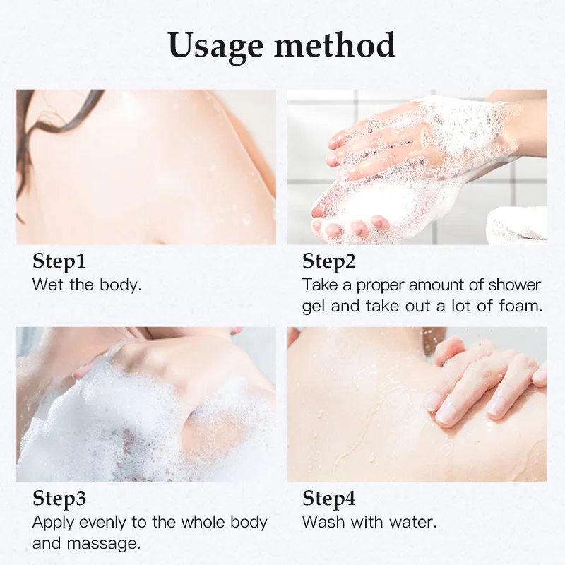 Увлажняющее молочко 800 мл гель для душа глубокое отбеливание Чистка кожи стойкое
