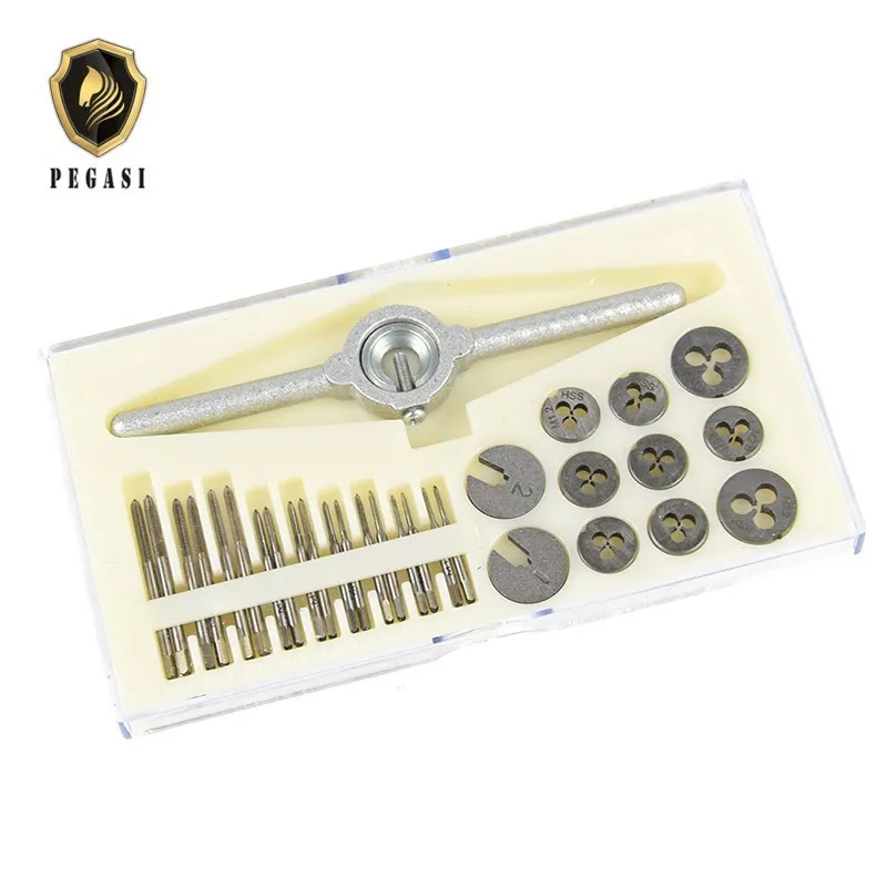 

PEGASI 30 Pieces Micro Tap And Die Many Hands Touch And Die Small Metrics Click And Die Set Of Stamps