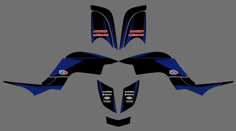 Наклейки в новом стиле графические наборы подходят для Yamaha RAPTOR 660 YFM660 ATV|graphics kit|for