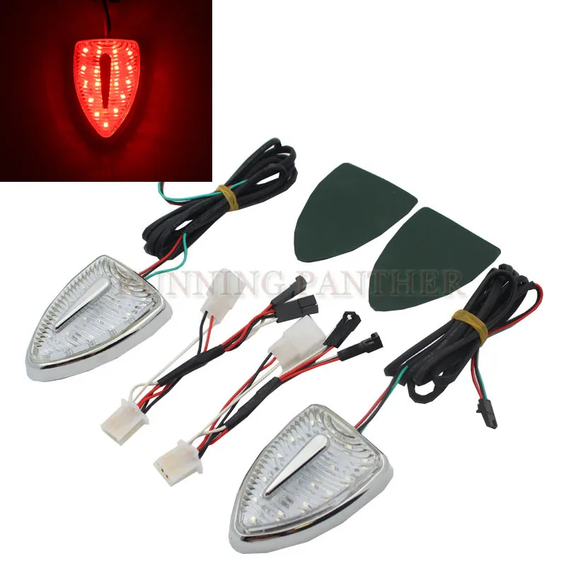 

12V Motorcycle Head Aero Marker Indicator Lights Red Turn Signal for Honda GL1800 Goldwing GL 1800 F6B Airbag 2012-2017