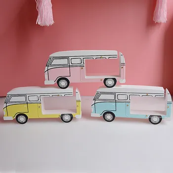 

Crafts Can Be Customized Ins Children's Room Decoration Ornaments Cartoon Wooden Toy Car Piggy Bank 020 y