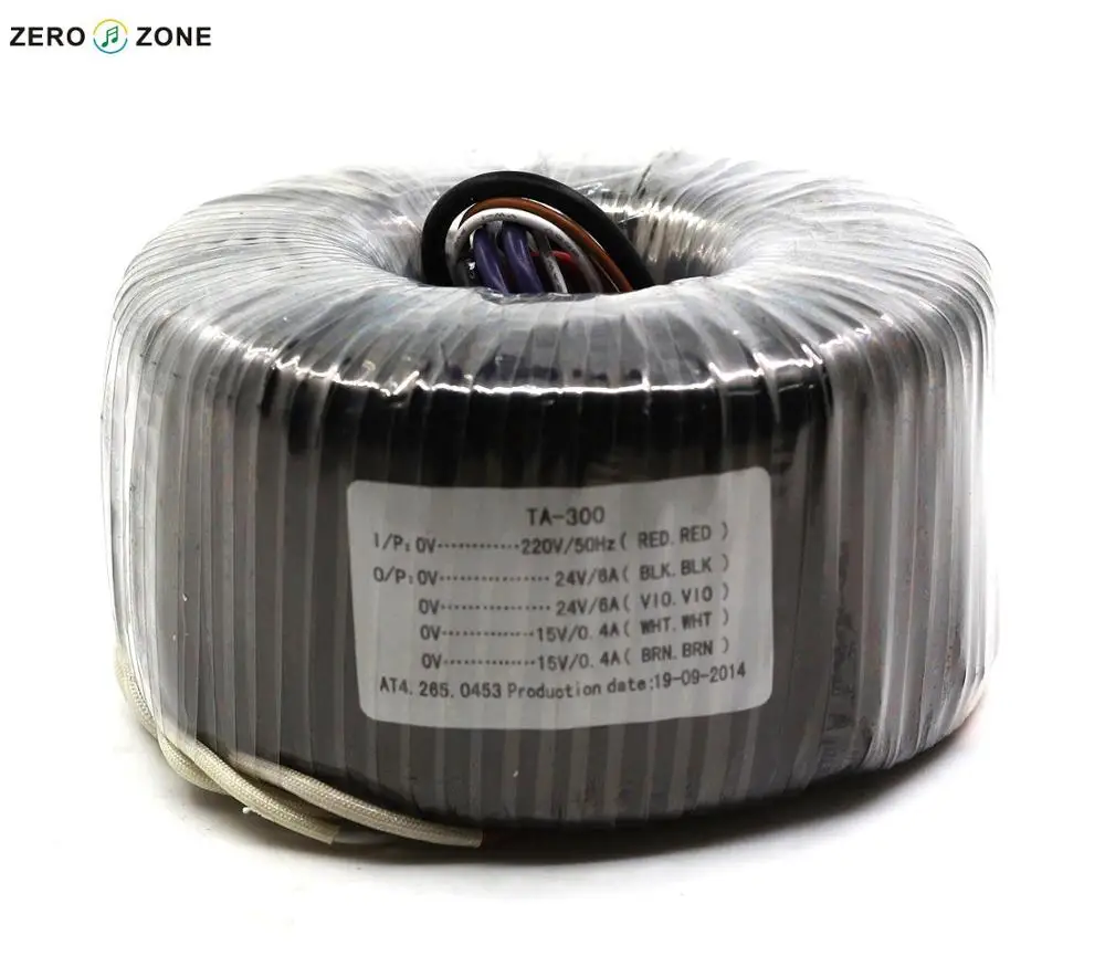 Тороидальный трансформатор GZLOZONE TA 300 Вт ва двойной питания 24 В + 15 в|transformer 300va|300va