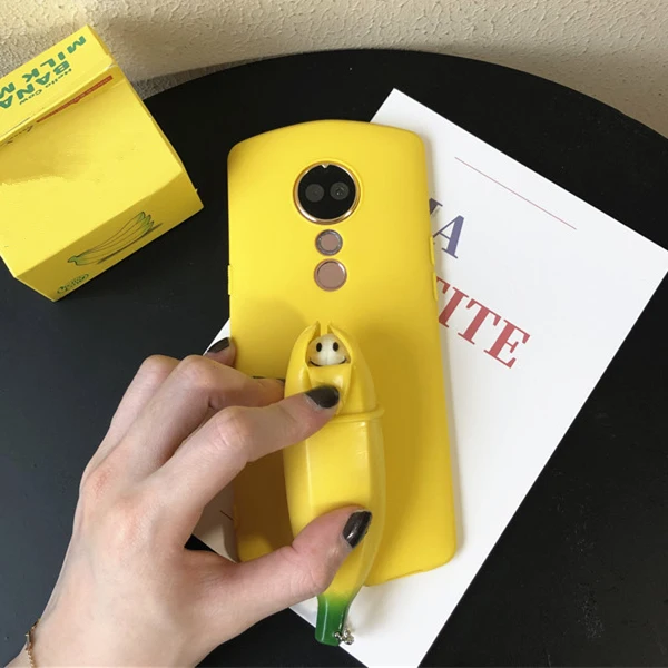

Ainike 3D Squishy Cute Banana Cover For Xiaomi Mi 5X A1 8Explorer 9SE Mix2 Play Note3 CC9 Max3 Soft TPU Phone Case