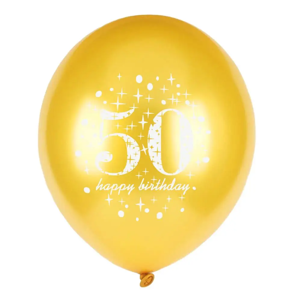Конфетти воздушные шары на день рождения ясный балон воздушный шар «С Днем Рождения» 30 40 50 60 лет День рождения Деко 60 лет воздушный шар 50th день рождения Globo - Цвет: 50th birthday gold