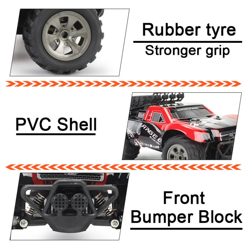 1:18 автомобиль с дистанционным управлением, высокоскоростной Радиоуправляемый электрический грузовик, внедорожный автомобиль 2,4G, игрушечный автомобиль для детей