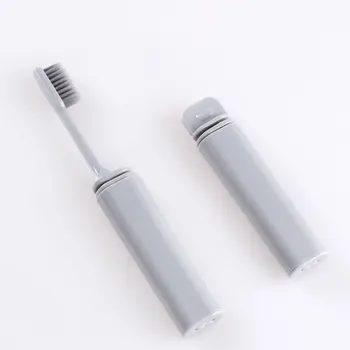 

New Bamboo Charcoal Folding Toothbrush Portable Compact Fold Travel Easy To Take Toothbrush