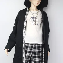 BJD аксессуары кукольная одежда для 67-70 см BJD uncle модные буквы с пальто, футболки, жилеты, шорты
