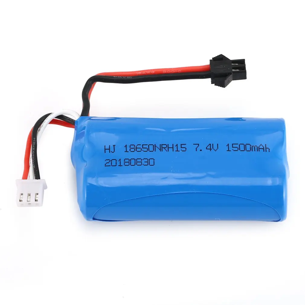 

7.4V 1500mAh SM Plug Rechargeable Li-ion Battery for RC Boat Skytech H100 Syma Q1 Spare Parts Accessories Component