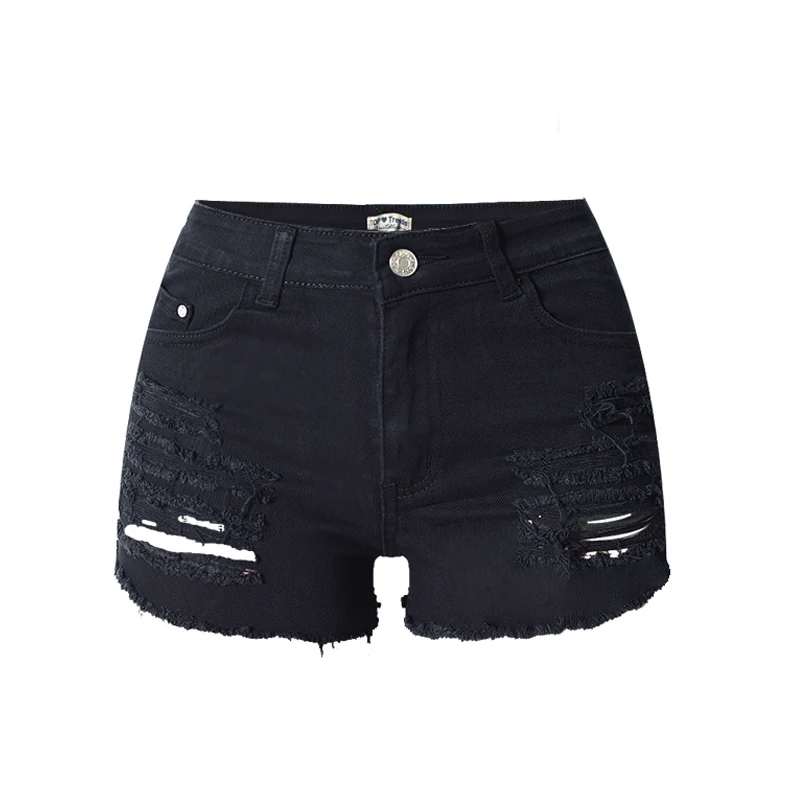 Pantalones cortos vaqueros de verano para mujer pantalones cortos con agujeros WT #Color 1 Shorts femeninos informales con bolsillos clásicos de talla grande Pantalones cortos vaqueros de verano para mujer pantalones cortos con agujeros WT #Color 1 Shorts femeninos informales con bolsillos clásicos de talla grande