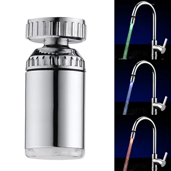 

Changing Temperature Sensor LED Tap Kitchen Water Faucet Light 360 Degrees Rotating Tap Colorful Faucet Lights Faucet 7 colors