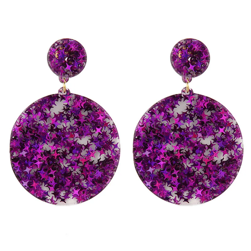 

Find Me 2019 new high-grade Fashion resin chain Drop Earrings For Women Jewelry Brand geometric alloy Dangle Earrings wholesale