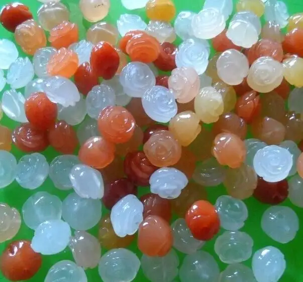 Xinjiang Золотой Шелковый нефритовый нефрит Ge желтый дракон нефритовое кольцо цветок резьба розовое кольцо браслет ручной Струны DIY ювелирные изделия