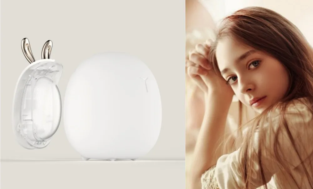 SuperNight Cartoon Rabbit Deer LED Ambient Night Light Cute Silicone Animal Chargeable Touch Sensor Kids Baby Bedside Table Lamp (11)