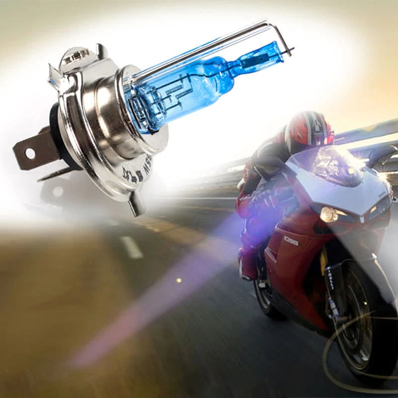MotoLovee Новый ксеноновый HID светильник галогенный супер белый лампы H4 12 в 35 Вт три