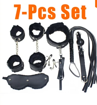 7pcs sex bondage nipple clamps hand cuffs sex games Lash Sex Toy furniture