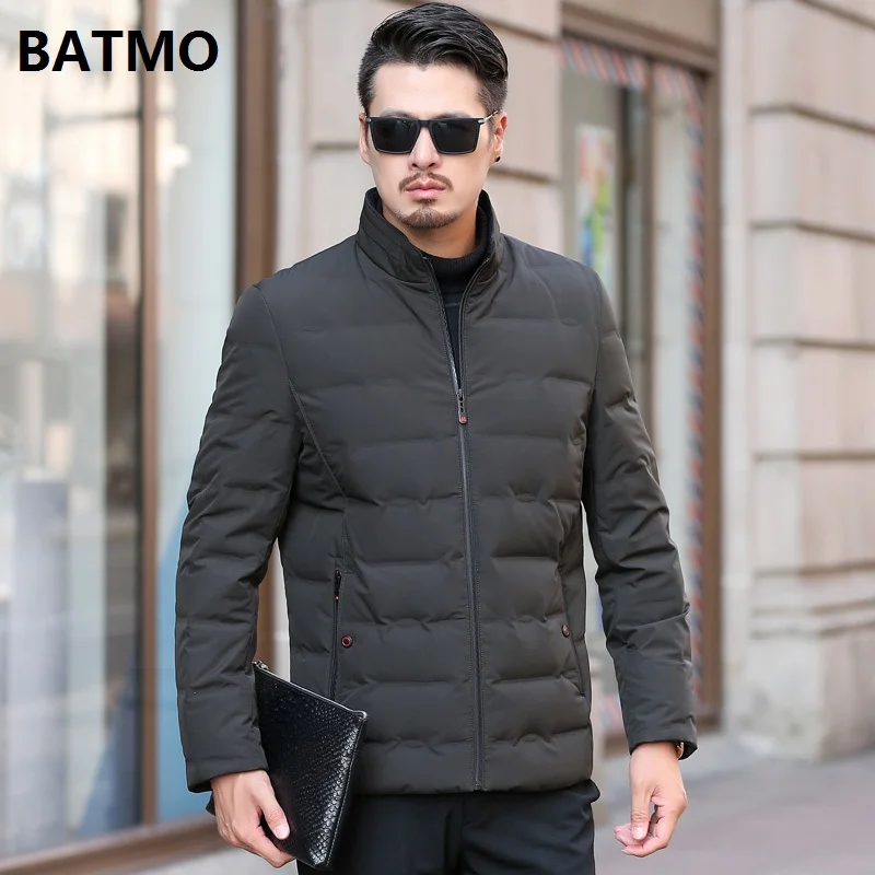BATMO Новое поступление Зима Высокое качество 80% белый утиный пух серые куртки мужские, мужские теплые черные парки, плюс-размер M-4XL 88027