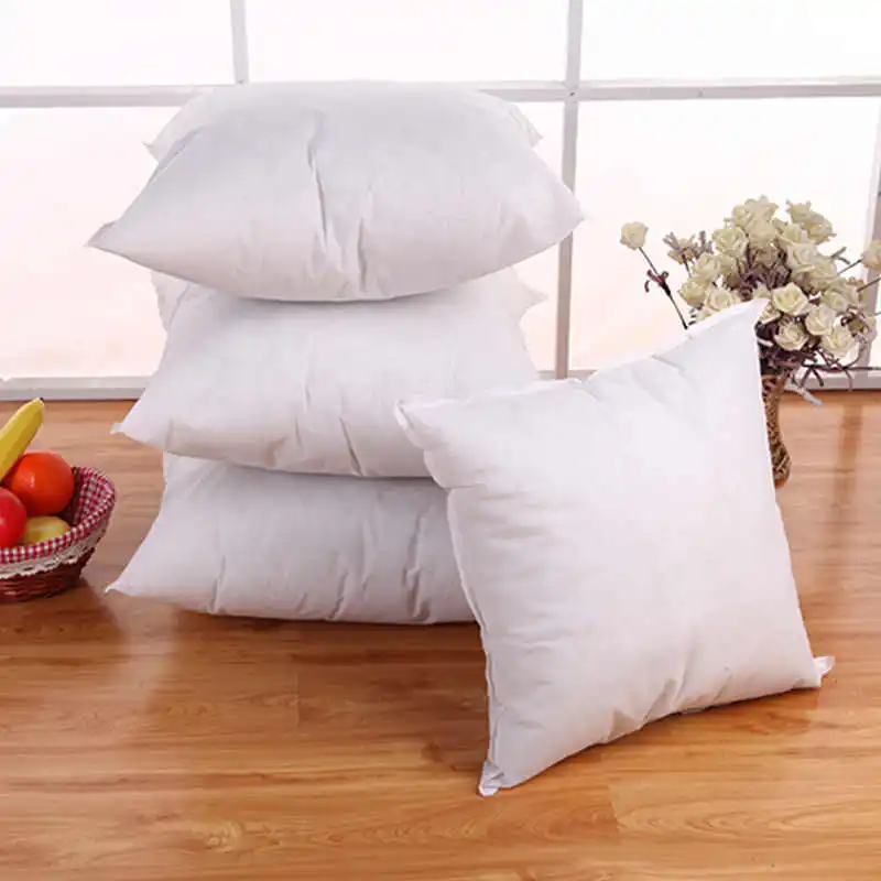 1PC Standard Pillow Cushion Core Cushion Inner Filling Soft Throw Seat Pillow interior Car Home Decor White 40X40CM 45X45CM #2n2 (4)