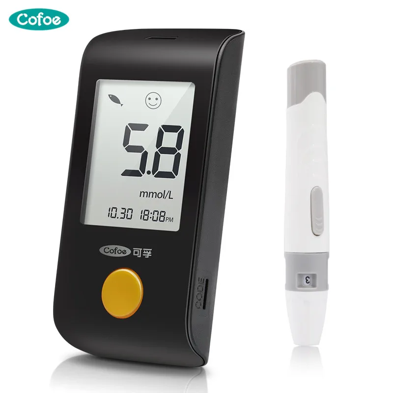 

Cofoe Yiling Glucose Meter/Blood Glucose Monitoring System/Home Blood Sugar Monitor/Glucometer/Diabete Tester with Lancing Pen
