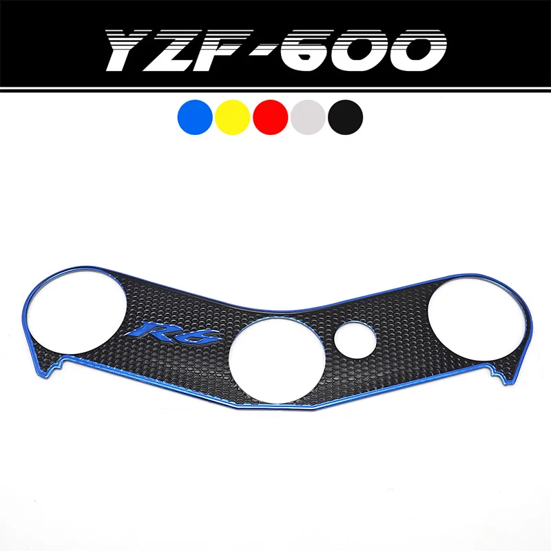 

For YAMAHA YZF R6 YZFR6 YZF-R6 Top Clamp Upper Front End Decal Motorcycle Sticker Pad Triple Tree protection Film R6 2006  2016