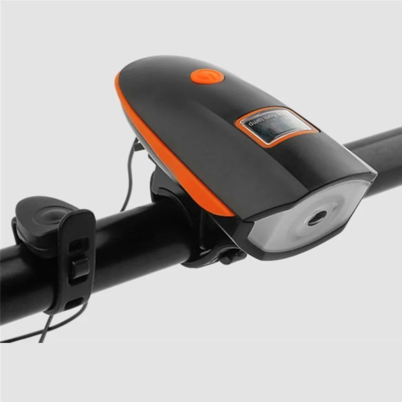 Discount Super Bright Bicycle Led Headlight Light With Bell Usb Rechargeable Bike Lights Head Light For Bicycle Mtb Road Cycling 2