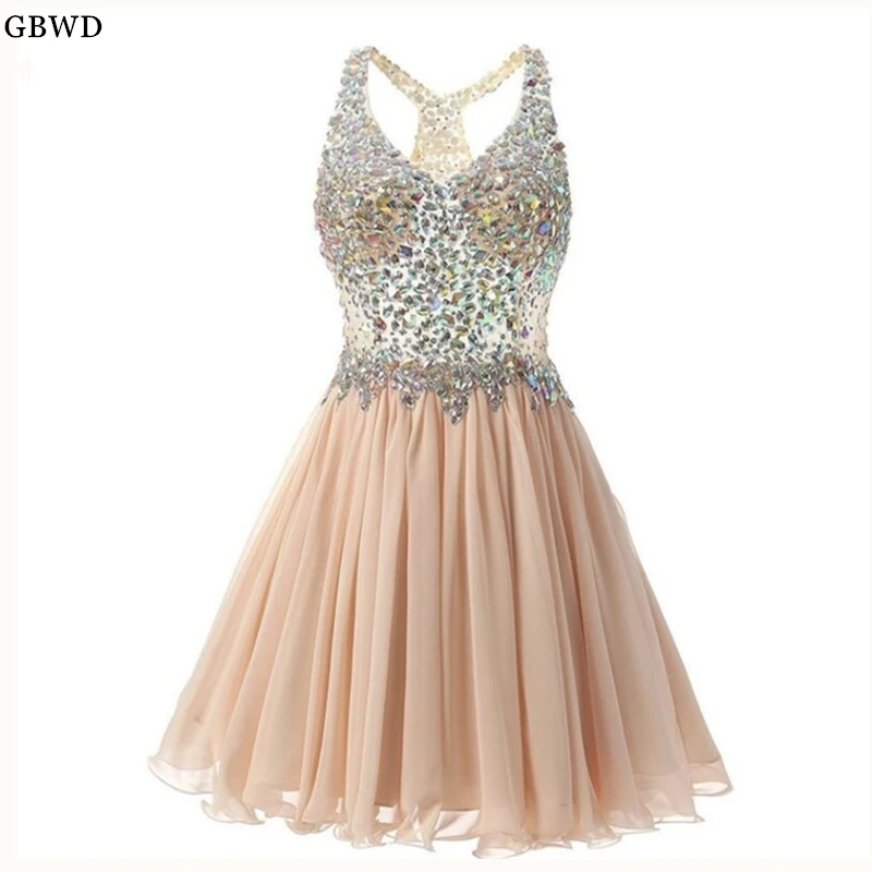 

2019 V-neck Short Evening Dress Sleeveless Prom Dresses Formal Evening Party Gowns Women Pageant Dress