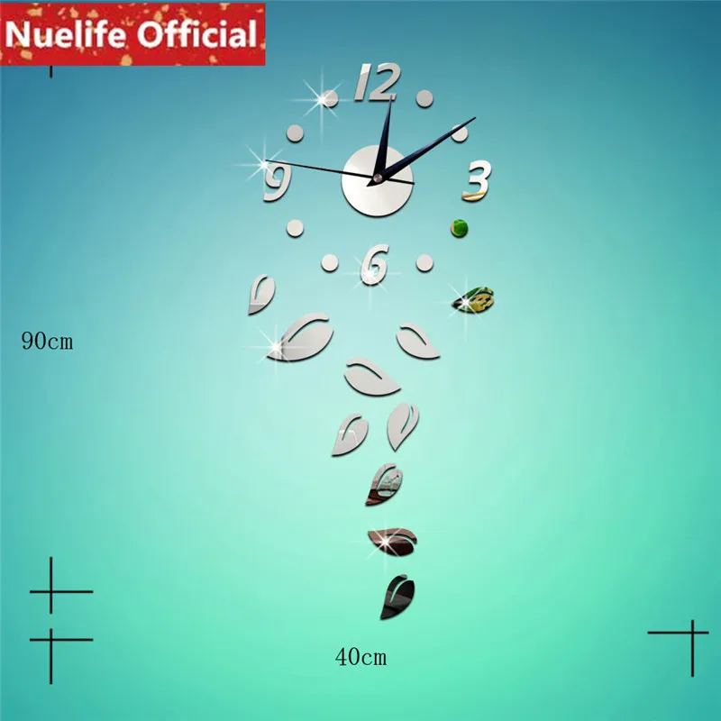 

Deciduous clock mirror stickers kids room kindergarten study bedroom living room background decoration wall stickers