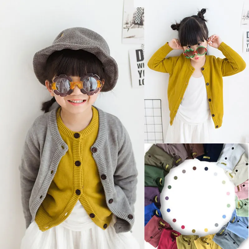 

Spring fall baby Boys Girls kids Clothes Casual Sports Cardigan Jackets for toddler Boys Girls children Clothing Knitted Sweater