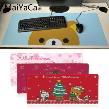 

Maiyaca My Favorite Cute rilakkuma Christmas Anti-Slip Durable Rubber Computermats Large Lockedge gaming Mouse pad Computer mat