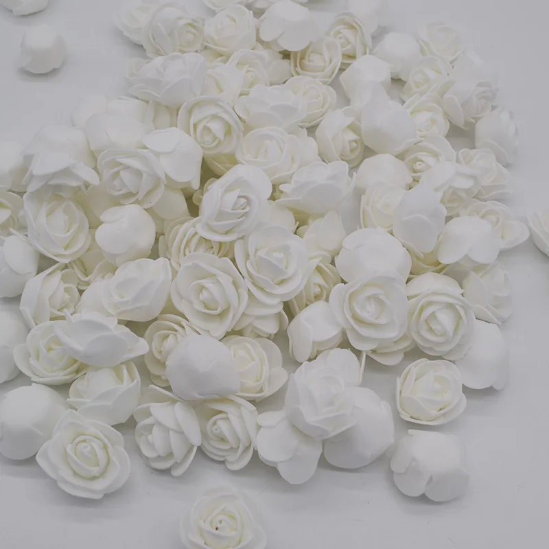 100heads Mini PE Foam Roses artificial Flowers for Wedding Home Handmade Flower Wreath Decorations Teddy bear of Rose flower