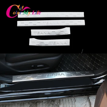 

Stainless Steel Interior Car Door Sill Internal Scuff Plates Cover Fit for Nissan Teana 2013 2014 2015 2016 2017 Accessories