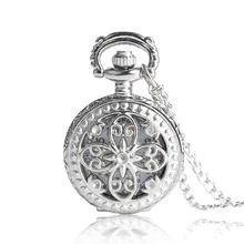 Рождественский подарок НОВЫЕ антикварные винтажные полые бабочки длинное ожерелье кулон кварцевые карманные часы женские P605