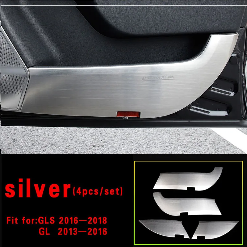 Для Mercedes Benz ML320 350 2012 W166 350d GL450 x166 GLS защитная дверь царапина Марка грязная накладка наклейка аксессуары - Название цвета: silver GLS or GL