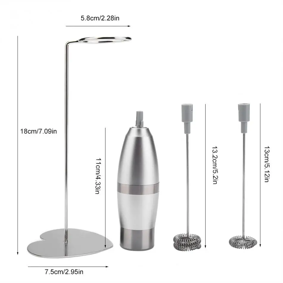 Двойной весенний венчик Электрический молоковзбиватель ручной блендер миксер с дополнительным одним весенним венчиком с подставкой