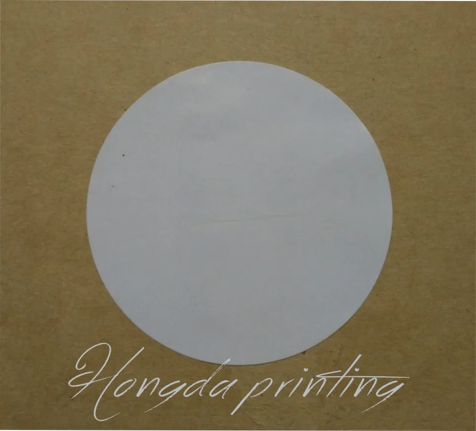 Белые бумажные этикетки наклейки 5 см в диаметре DIY подарки ручной работы/бумажные этикетки для конфет/Торт/100/лот