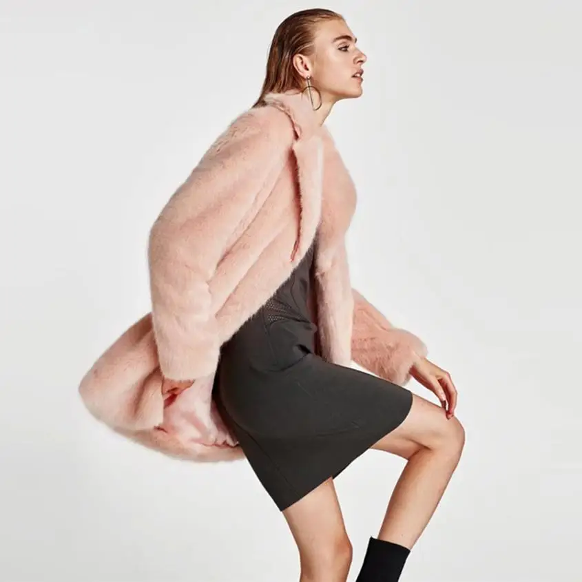 2017 Survêtement Manteau Nov1 En D'hiver Fourrure Femmes Veste Chaud Fausse Nouvelles Dames fvrfHwq
