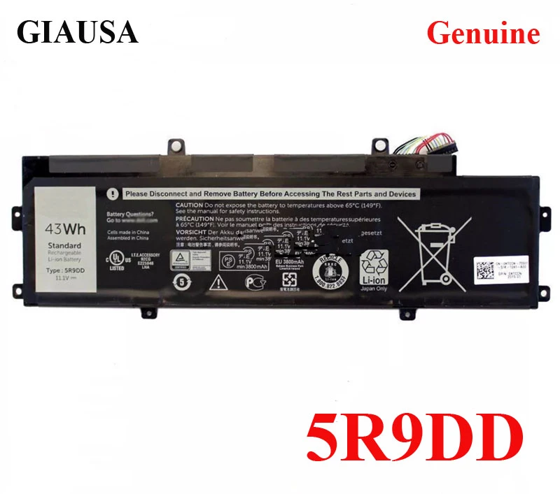 Wholesale 5r9dd Battery For Dell Chromebook 11 31 P22t Series 43wh Laptop Batteries Aliexpress