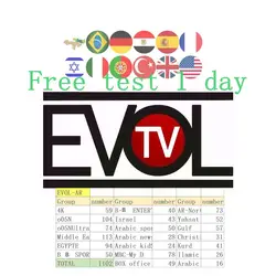 В 1 году 8 000 VOD IPTV 6000 канала в Европе, Британии, Германии, французском, арабском, Бельгии и Африке были использованы в M3U